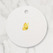 Frühlingsblütendusche mit Blumenblütendusche Begrü Geschenkanhänger (Rückseite)