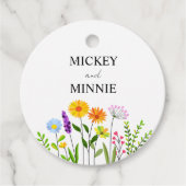 Frühlingsblütenelegante Hochzeit Geschenkanhänger (Vorderseite)