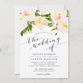 Frühlingsblütenfarbe Blumenzwiebeln Einladung (Vorderseite)