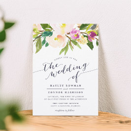 Frühlingsblütenfarbe Blumenzwiebeln Einladung