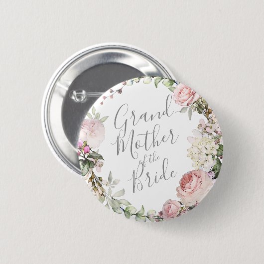 Frühlingsblütengroßmutter des Bride Button (Vorne & Hinten)