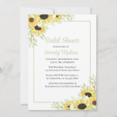 Frühlingsblütengrün Gelb Gelbblütenblume Brautpart Einladung (Vorderseite)