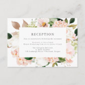 Frühlingsblütenhochzeit Begleitkarte (Vorderseite)