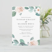 Frühlingsblütenhochzeit Einladung (Stehend Vorderseite)