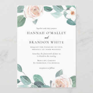 Frühlingsblütenhochzeit Einladung