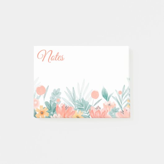 Frühlingsblütennoten Post-it Klebezettel (Vorderseite)