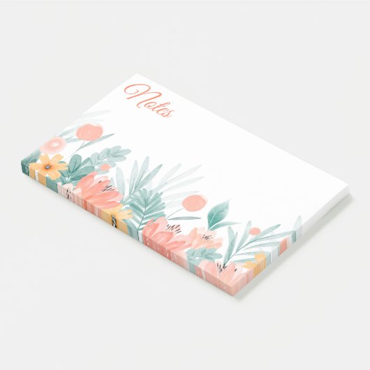 Frühlingsblütennoten Post-it Klebezettel (angewinkelt)