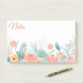 Frühlingsblütennoten Post-it Klebezettel (Auf Schreibtisch)