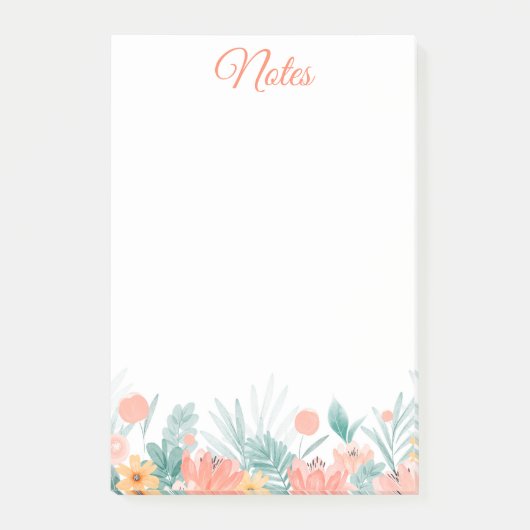 Frühlingsblütennoten Post-it Klebezettel (Vorderseite)