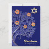 Frühlingsblütenpässe | Pesach Seed Einladung (Vorderseite)