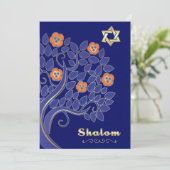 Frühlingsblütenpässe | Pesach Seed Einladung (Stehend Vorderseite)