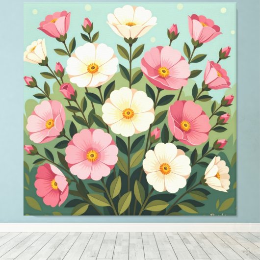 Frühlingsblütenpracht   leinwanddruck (Insitu (Holzboden))