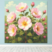 Frühlingsblütenpracht leinwanddruck (Insitu (Holzboden))