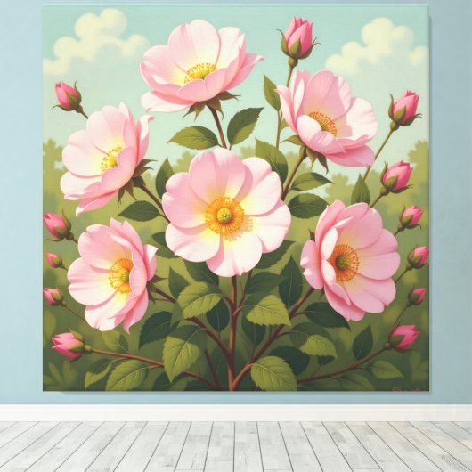 Frühlingsblütenpracht   leinwanddruck (Insitu (Holzboden))