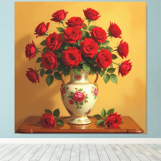 Frühlingsblütenpracht leinwanddruck (Insitu (Holzboden))