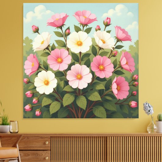 Frühlingsblütenpracht leinwanddruck (Insitu (Wohnzimmer))