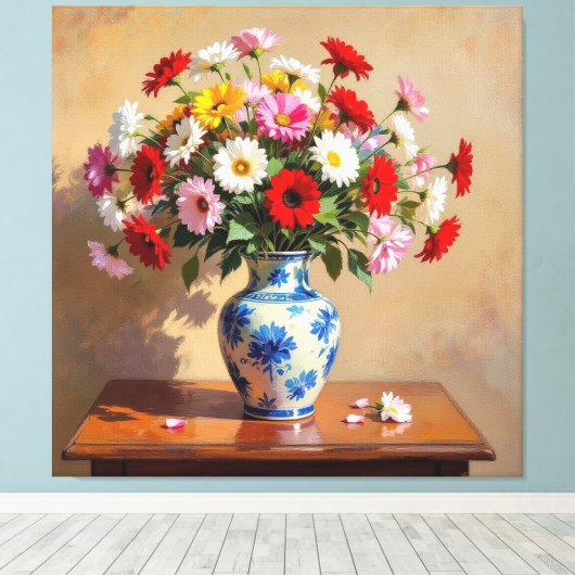 Frühlingsblütenpracht leinwanddruck (Insitu (Holzboden))