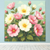 Frühlingsblütenpracht leinwanddruck (Insitu (Holzboden))