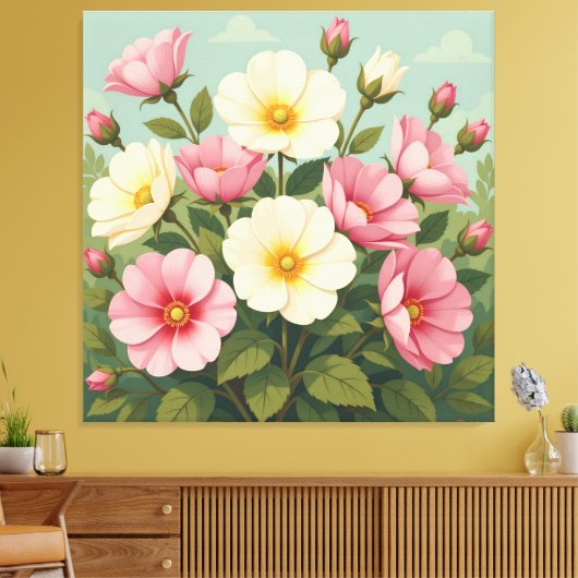 Frühlingsblütenpracht leinwanddruck (Insitu (Wohnzimmer))