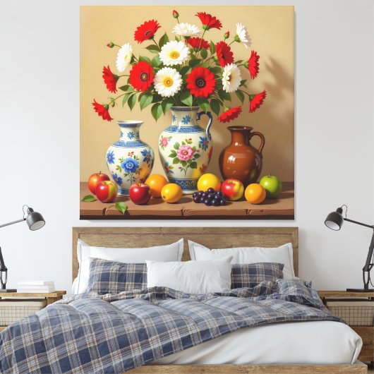 Frühlingsblütenpracht leinwanddruck (Insitu (Schlafzimmer))