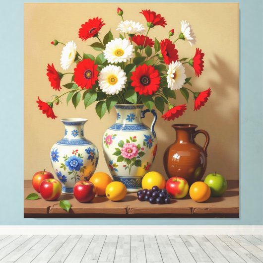 Frühlingsblütenpracht   leinwanddruck (Insitu (Holzboden))