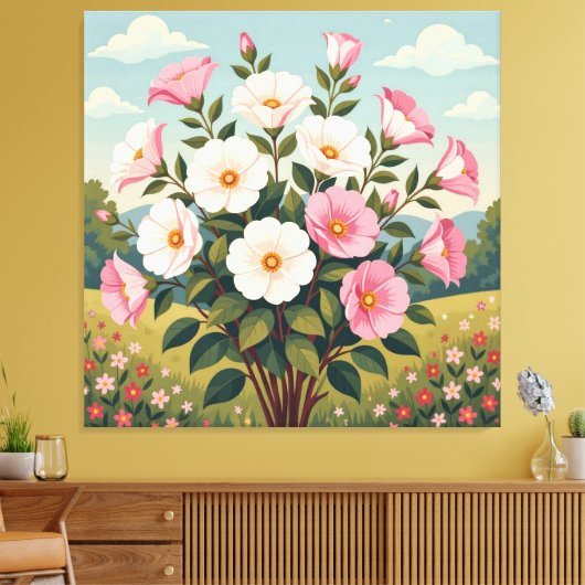 Frühlingsblütenpracht leinwanddruck (Insitu (Wohnzimmer))