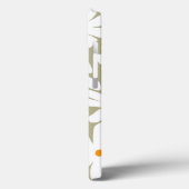 Frühlingsblütenretro-Muster Salbei grün Case-Mate iPhone Hülle (Rückseite / Links)