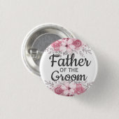 Frühlingsblütenvater der Groomschaltfläche Button (Vorne & Hinten)