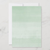 Frühlingsblütenweiße Golddusche Einladung (Rückseite)