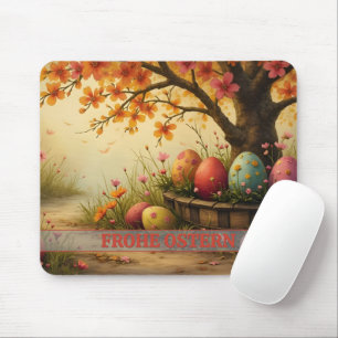 Frühlingsblütenzauber mit Ostereierpracht Mousepad