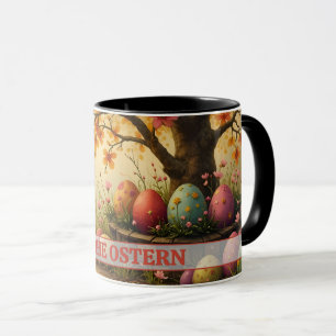 Frühlingsblütenzauber mit Ostereierpracht Tasse