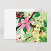 Frühlingsblüter Obstbaum mit Bienen (Vorne/Hinten)