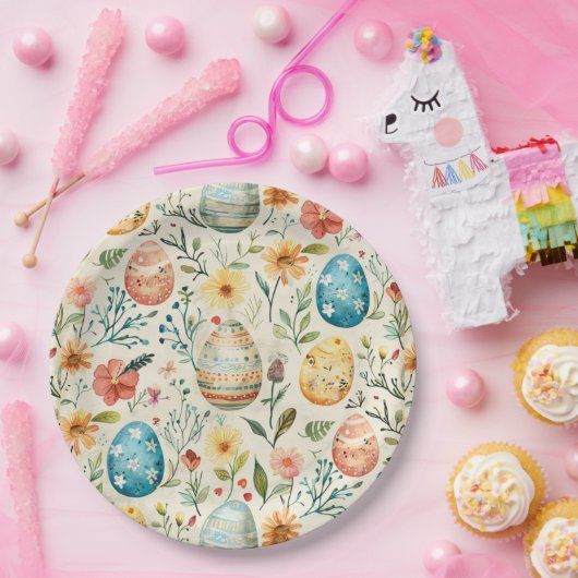 Frühlingsblütester 1 pappteller (Party)