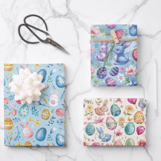 Frühlingsblütester 2 geschenkpapier set (Vorderseite)