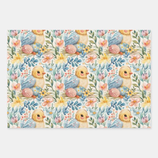 Frühlingsblütester 3 geschenkpapier set (Vorderseite 3)