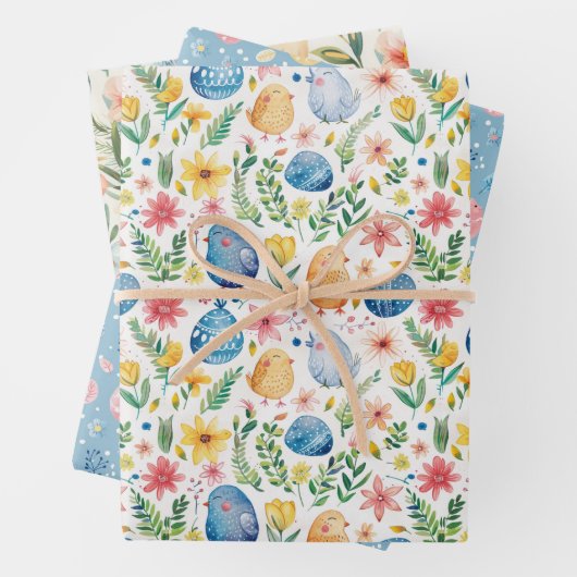 Frühlingsblütester 3 geschenkpapier set (Beispiel)