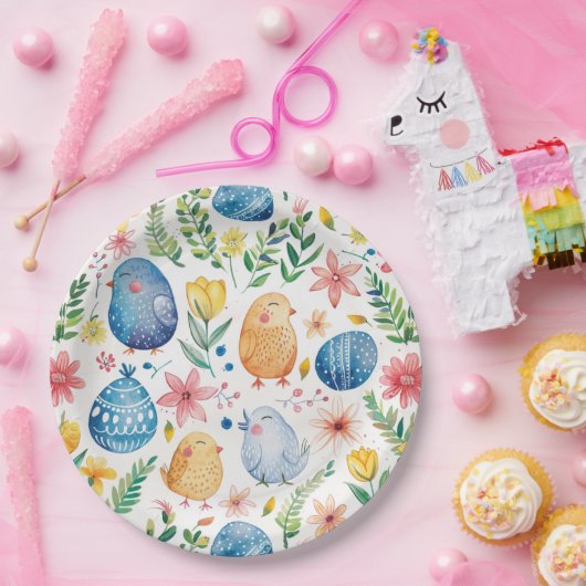 Frühlingsblütester 3 pappteller (Party)