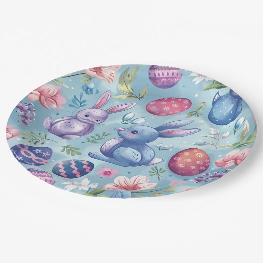 Frühlingsblütester 5 pappteller (Schrägansicht)