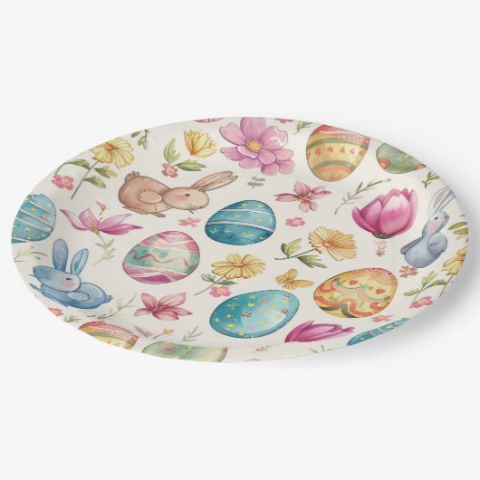 Frühlingsblütester 6 pappteller (Schrägansicht)