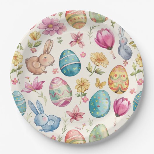 Frühlingsblütester 6 pappteller (Vorderseite)