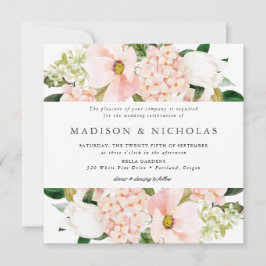 Frühlingsblütler Hochzeitsplatz Einladung