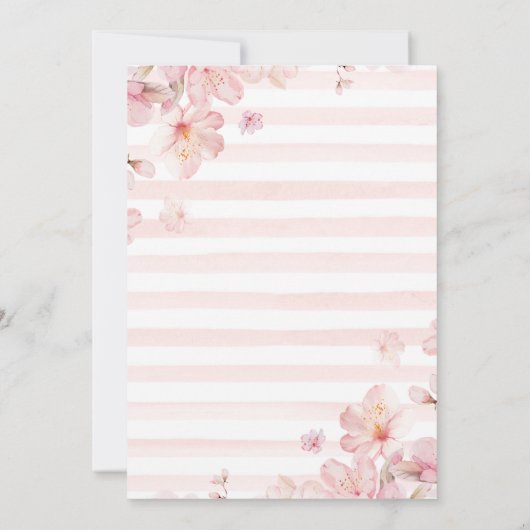 Frühlingsbrasse im Wasser Quinceanera Einladung (Rückseite)