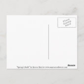 Frühlingsbraut Postkarte (Rückseite)