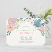 Frühlingsbrunch der Blumenmutter Einladung (Stehend Vorderseite)