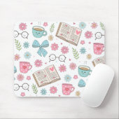 Frühlingsbücher und Blumen Mousepad (Mit Mouse)