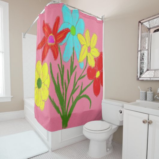 Frühlingsbukett Duschvorhang (Beispiel)