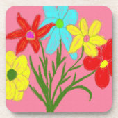 Frühlingsbukett Getränkeuntersetzer (Vorderseite)