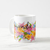 Frühlingsbukett Kaffeetasse (Vorderseite Links)