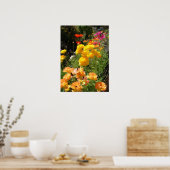 Frühlingsbullen Hütte Garten Blumengewächse Blume Poster (Küche)