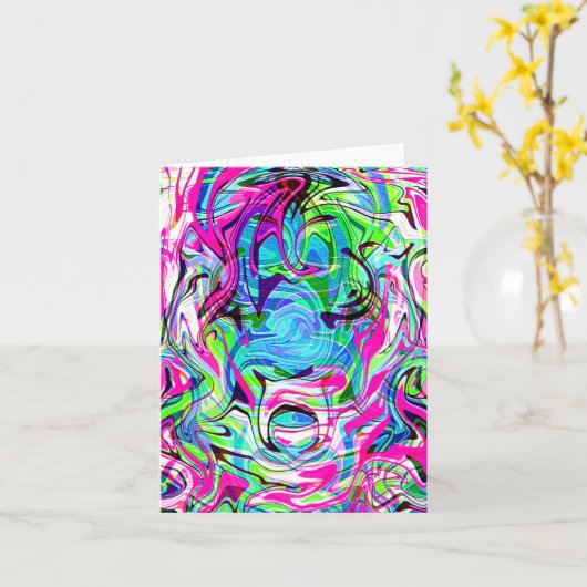 Frühlingschaos........ Karte (Gelbe Blume)